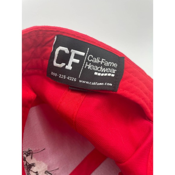 Las Colinas Men's Golf Club Hat Red Strapback Velcro Cap Adjustable One Size - Picture 5 of 5